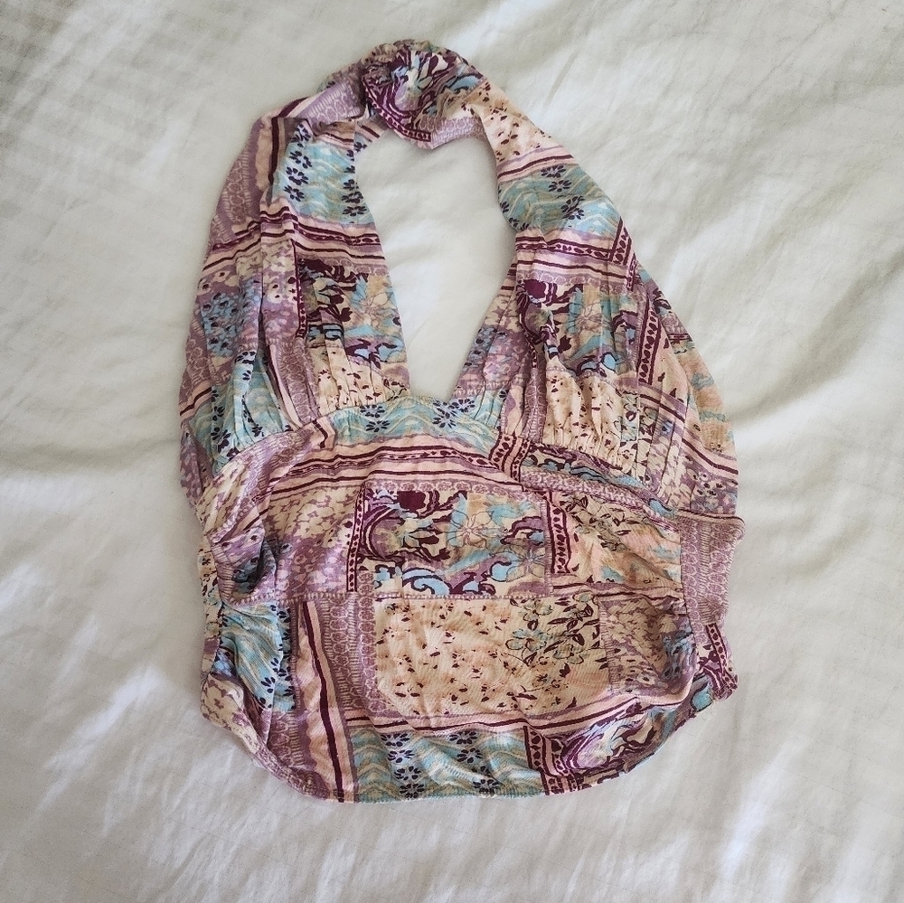 Free People Multicolor Halter Top